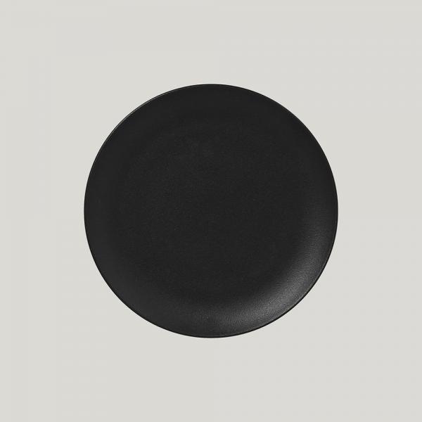 Тарелка NeoFusion Volcano круглая, 21 см (черный цвет) NFNNPR21BK