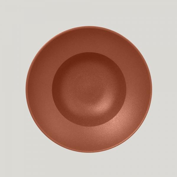 Тарелка Neofusion Terra круглая глубокая, 23 см (медный цвет) NFCLXD23BW