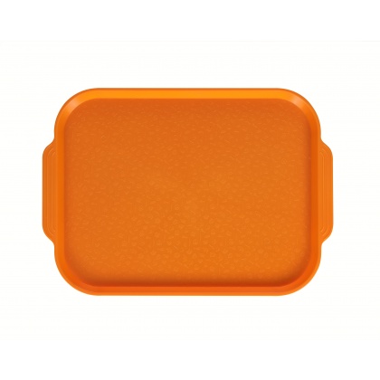 Поднос столовый 450 х 355 мм с ручками светло-оранжевый