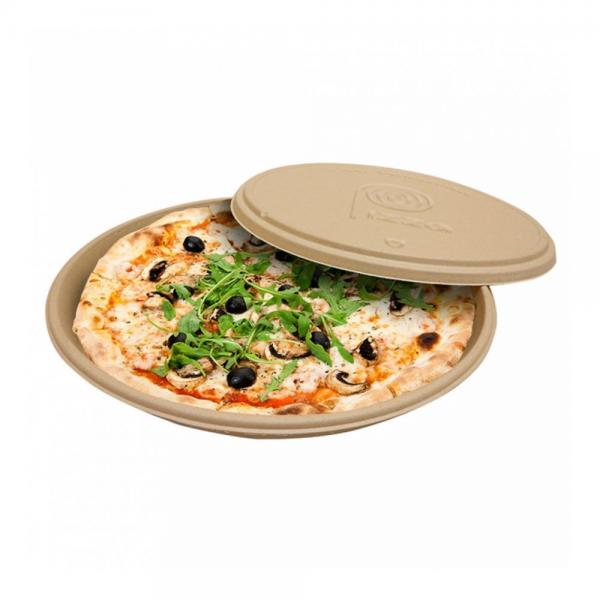 Коробка для пиццы Bionic 35,7*3,3 см, сахарный тростник, без крышки, Garcia de Pou Испания