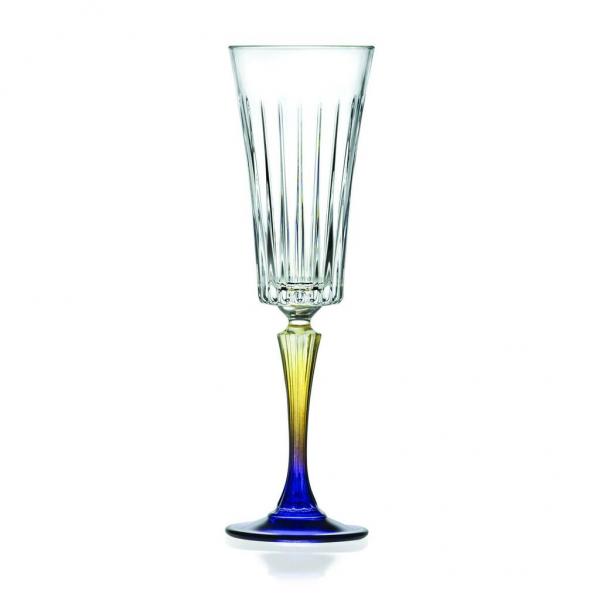 Бокал-флюте для шампанского 210 мл хр. стекло цветной Style Gipsy RCR Cristalleria