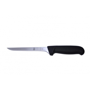 Нож обвалочный 150/280 мм. (узкое жесткое лезвие) черный SAFE Icel /1/