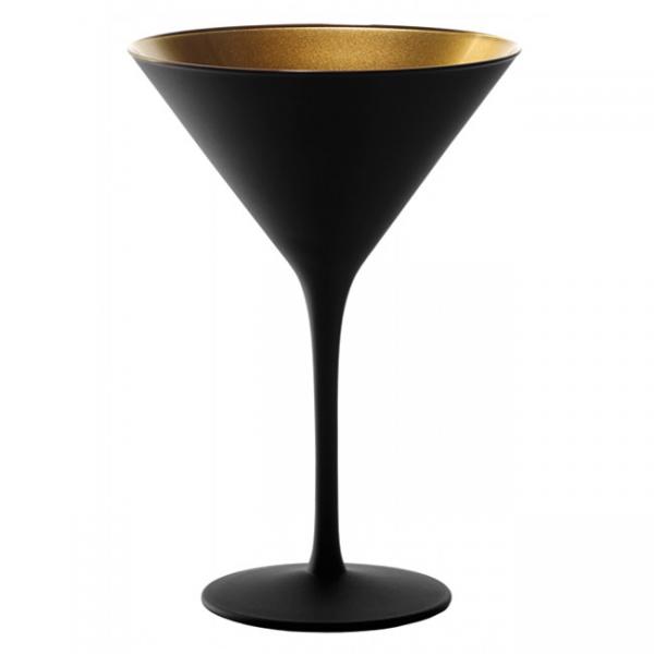Бокал для коктейля черно-золотой Stolzle «Elements», 240 мл