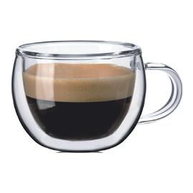 Чашка для кофе 80 мл набор 2 шт. двойные стенки термостекло P.L. Proff Cuisine