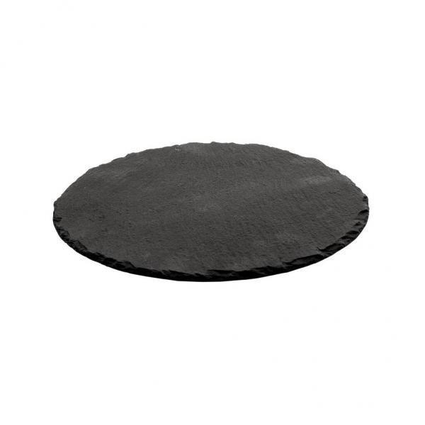 Блюдо для подачи d25*0,5 см черное сланец P.L. Proff Cuisine