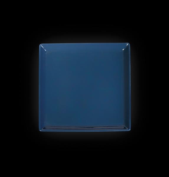 Тарелка квадратная «Corone» 240 мм синяя