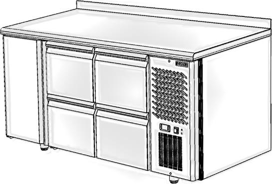 Стол холодильный TM3GN-022-G