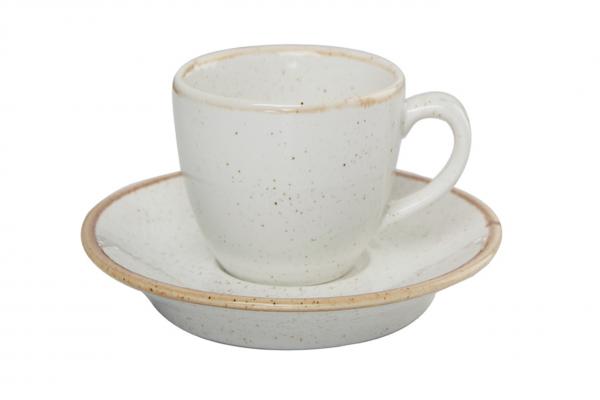 Блюдце для кофейной чашки 12 см фарфор цвет бежевый Seasons, Porland