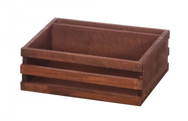 Ящик для сервировки деревянный с отделением для салфеток 200 х 160 мм