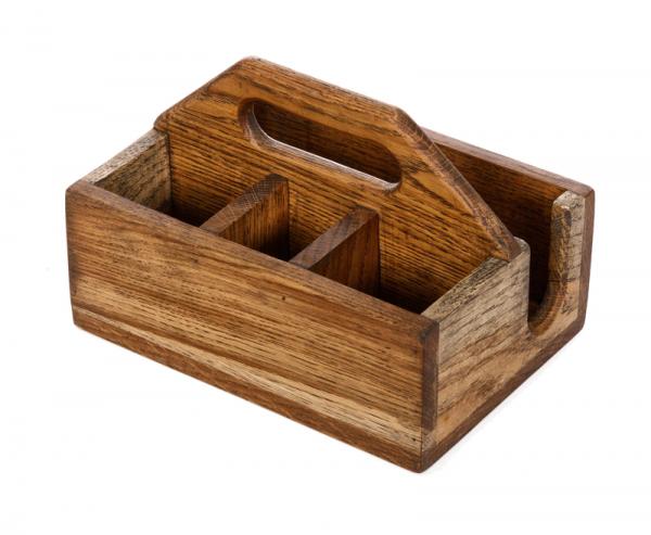 Ящик для сервировки 210 х 150 мм деревянный с ручкой