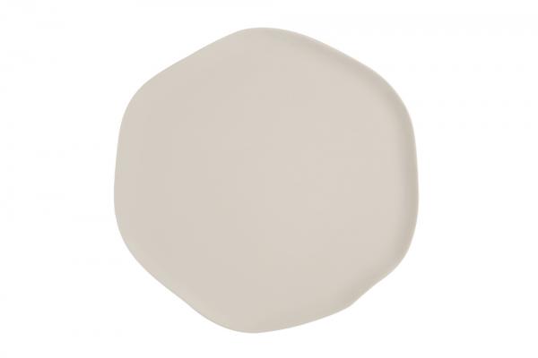Тарелка с волнообразным краем 27 см фарфор цвет бежевый Seasons, Porland