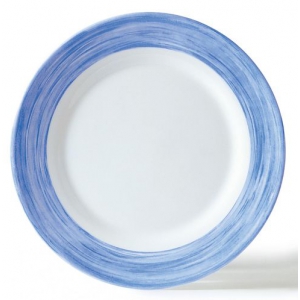 Тарелка d=235 мм голубой край Браш